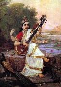 Raja Ravi Varma Goddess Saraswathi Germany oil painting artist